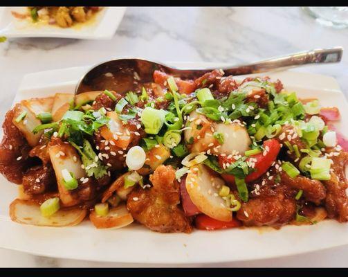 Gobi Manchurian as previously served to a diner - much different that what we were served