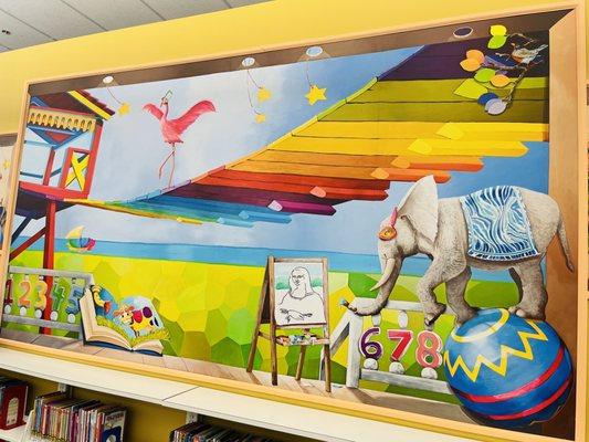 Mural in Children's section