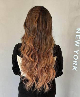 Dirty pink balayage by Milk