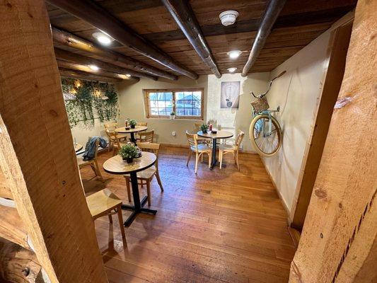 This is a second dining area in the back of the building just off of the main dining room.