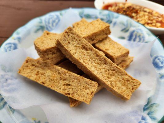 Crispy fried tofu