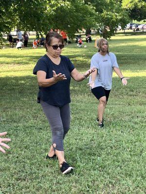 tai chi at park