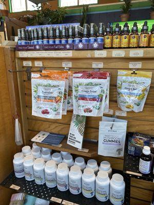 Supplements and health products - at competitive prices! The WishTree tinctures are cheaper here than in most grocery stores.