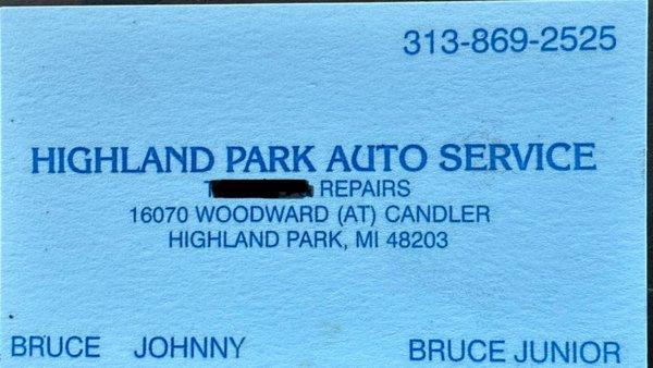 Highland Park Auto Service