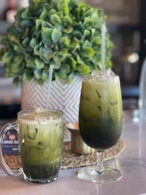 Thai iced green tea-latte