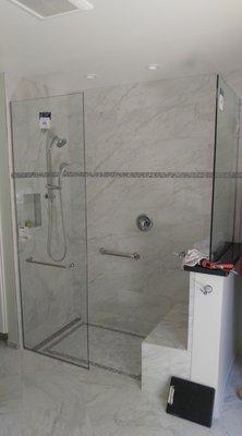 We do Shower panels, Sliding, and Frame-less shower doors