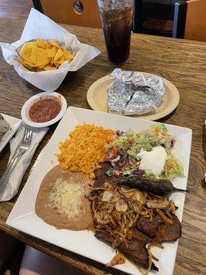 Carne asada plate