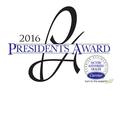 Presidential receives the prestigious Carrier President's Award.