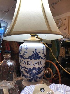 Sweet French repurposed lamp $29