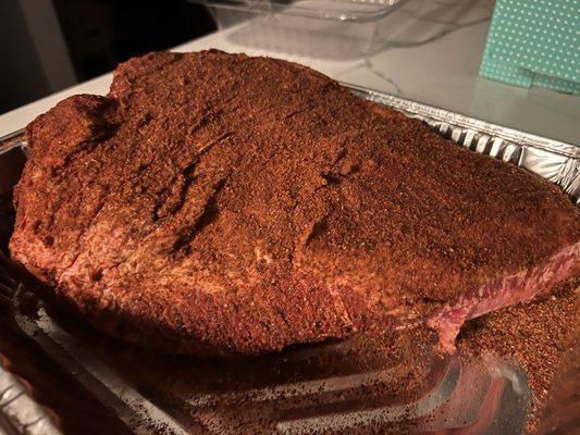 Wagyu Brisket rubbed