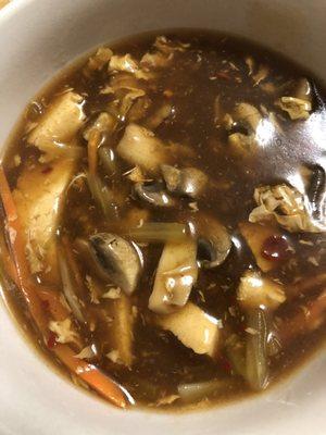 Hot and sour soup. Thumbs up.