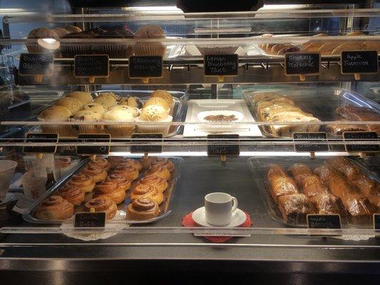 Tasty selection of pastries.