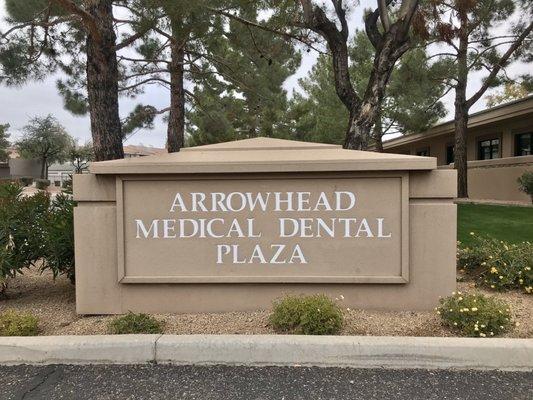 Located inside arrowhead medical plaza