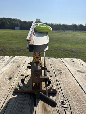 Beautiful Saturday morning weather for some clay shooting.