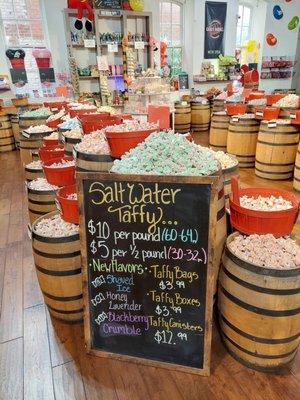 Salt water taffy