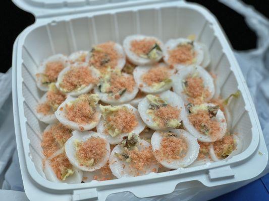 Steamed Rice Cakes with Mung Bean, Dried Shrimp, and Green Onion