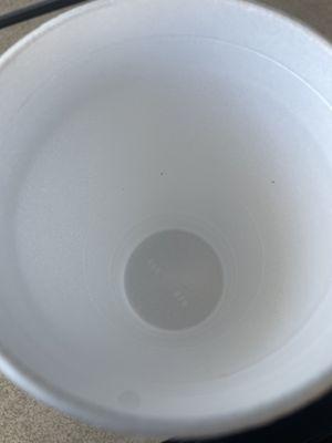 inside the cup was dirty