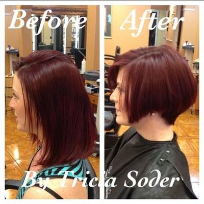 Before and After; change your attitude with a cute bob!