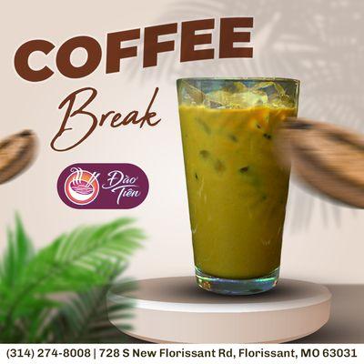 Coffee break time! Treat yourself to the rich and bold flavors of Vietnamese coffee. It's a sip of happiness you won't want to miss!