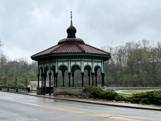 The Spring House Gazebo. Lovely to look at regardless if it's haunted