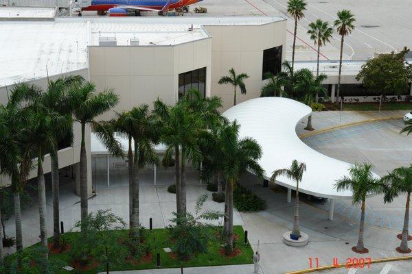 Walkway Canopy Palm Beach Airport