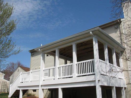 Residential Improvement Services LLC builds beautiful decks and covered porches in Maryland and DC