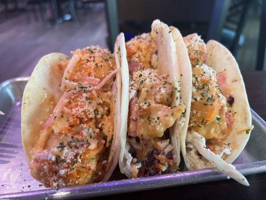 Bang bang shrimp tacos  Very special