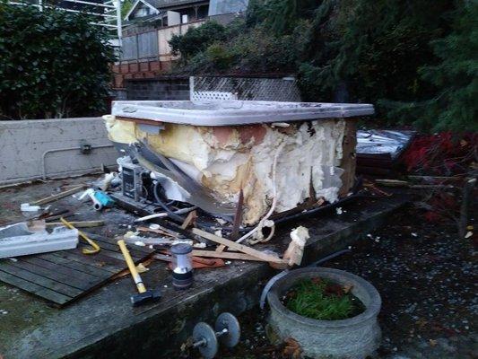 Hot Tub Demolition