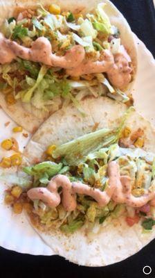 Vegan flour tacos