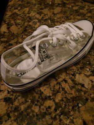 Clear converse! Had to!