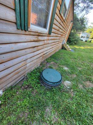 How close this poisonous gas trap was to the cabin