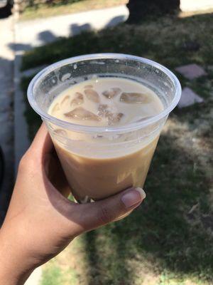 Iced Chai with oat milk