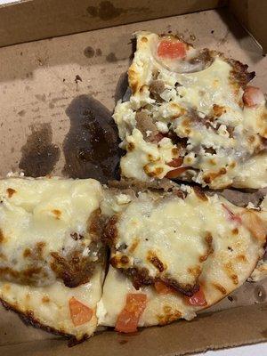 Small gyro pizza