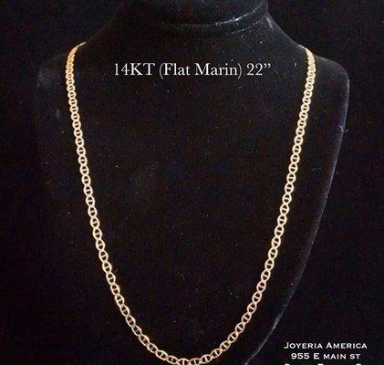 CHAIN LINK STYLE 14KT GOLD