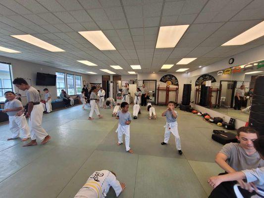 Workout Day for the Little ninjas and juniors