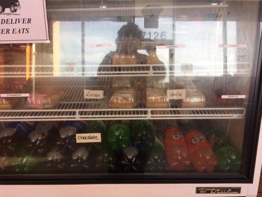 Cakes and 2 liter sodas!