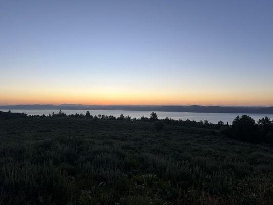 Sunrise above Bear Lake!