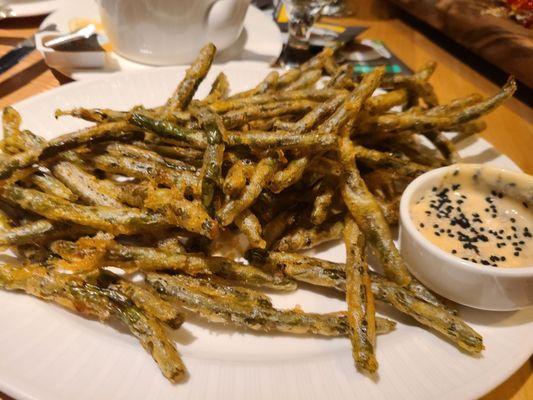 Tempura green beans