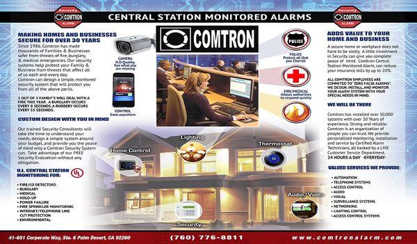 Comtron Security over 30 years experience securing Homes and Businesses.