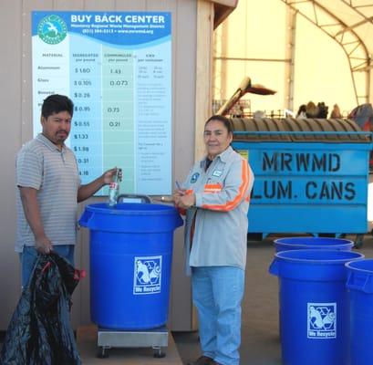 buyback recycling center offers great prices for bottles and cans.