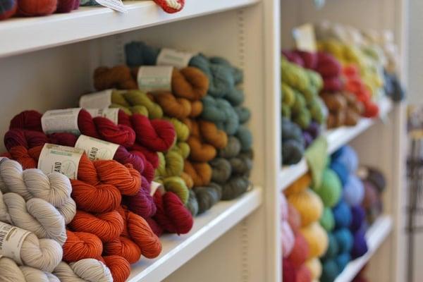 Local Maine yarns in stock...