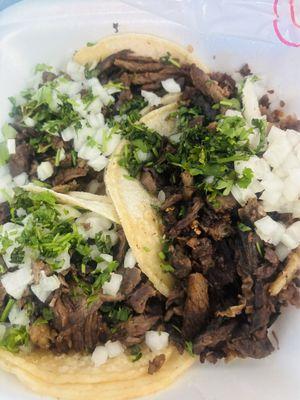 Street taco's Asada.