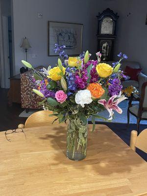 The flowers Penney's sent yesterday !