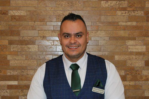 Jorge is our wonderful Funeral Director and Embalmer