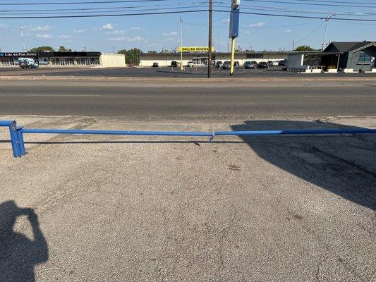 Locked the gate literally seconds after I drove through it onto the lot