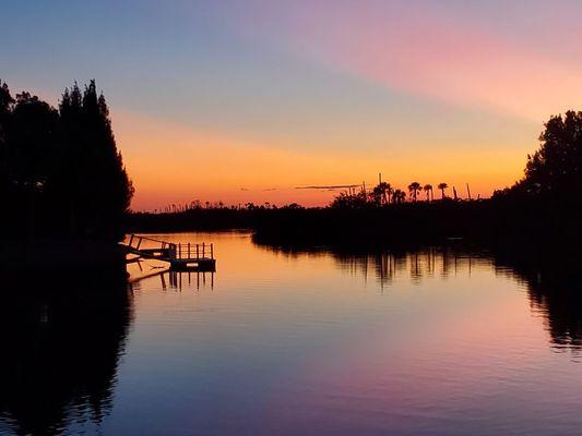 View from our dock here at Aripeka Stone Crab Companys new location.