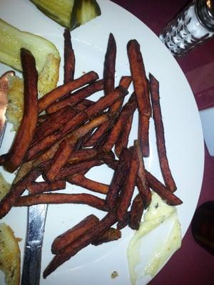 Burned sweet potato fries