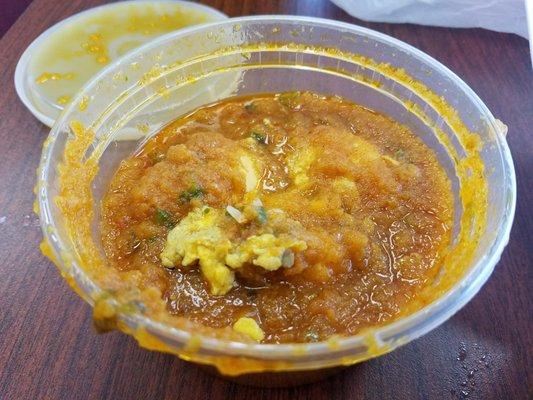 Don't end up with egg Curry on your face