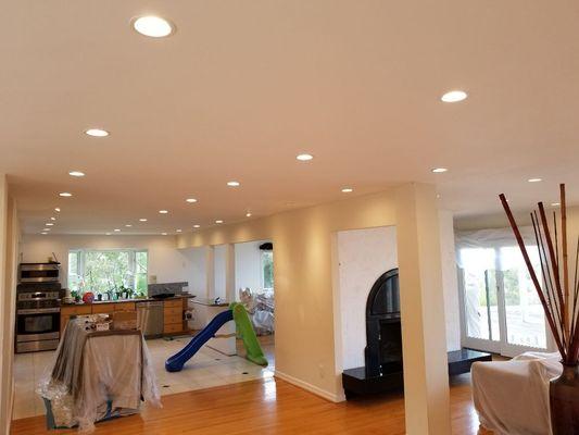 4in. Recessed LED lighting.