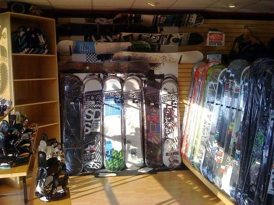 Snowboards for days